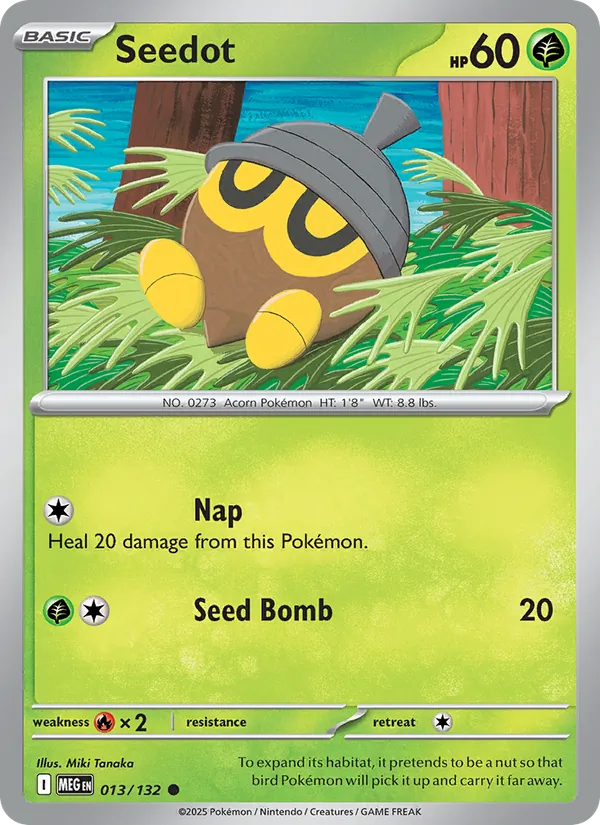 Seedot - Mega Evolution Pokemon Card