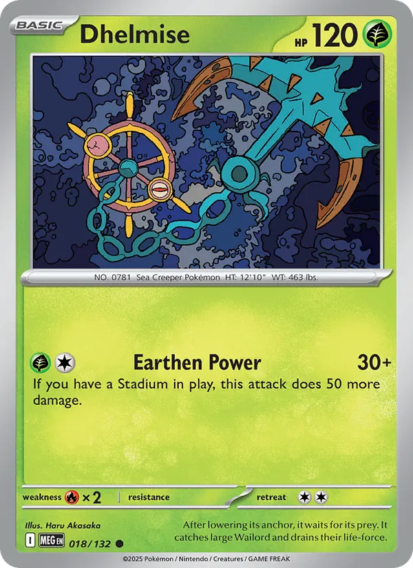 Dhelmise - Mega Evolution Pokemon Card