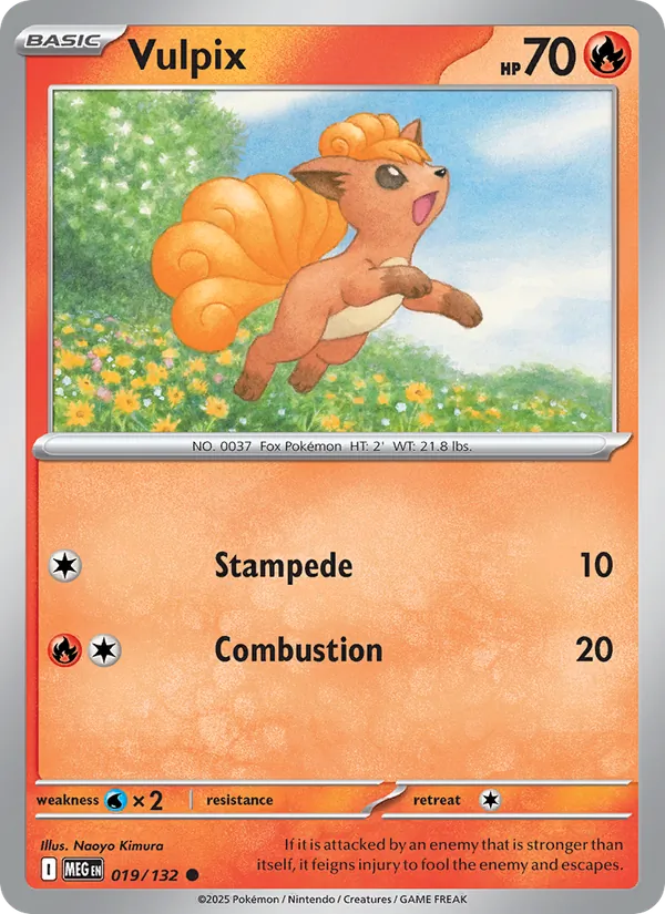 Vulpix - Mega Evolution Pokemon Card