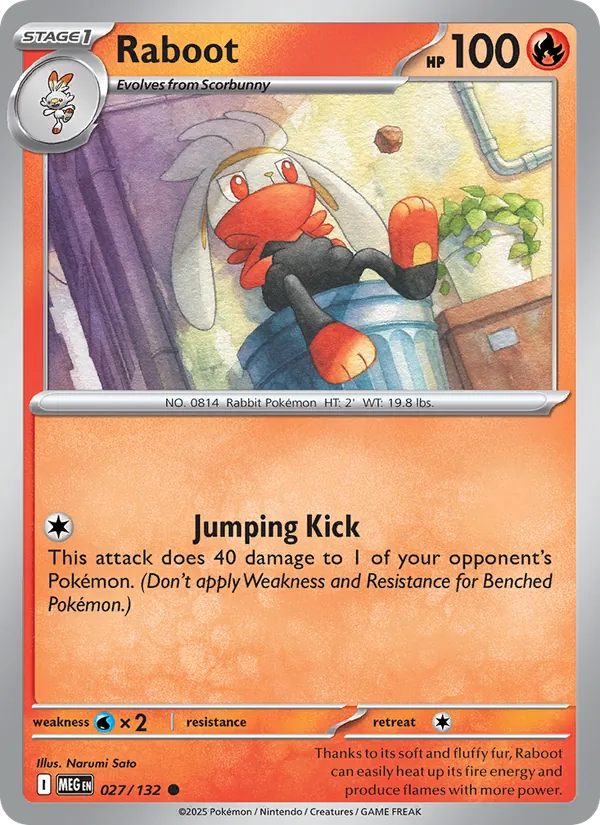 Raboot - Mega Evolution Pokemon Card