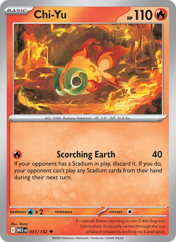Chi-Yu - Mega Evolution Pokemon Card