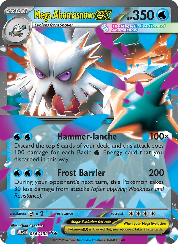Mega Abomasnow ex - Mega Evolution Pokemon Card