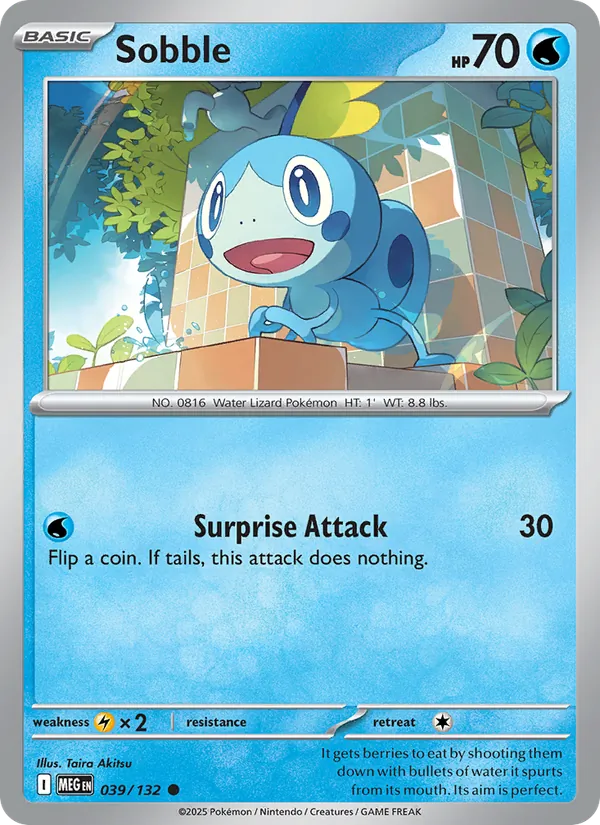 Sobble - Mega Evolution Pokemon Card