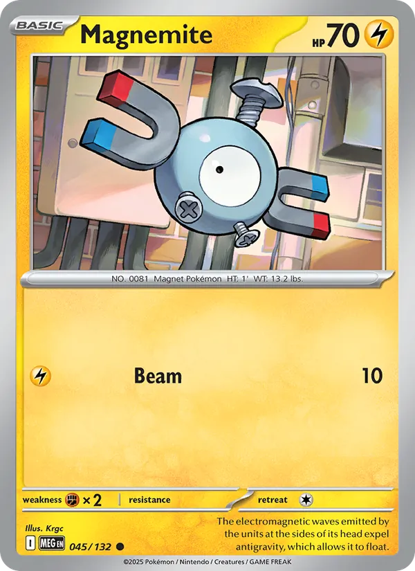 Magnemite - Mega Evolution Pokemon Card