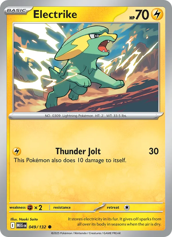 Electrike - Mega Evolution Pokemon Card