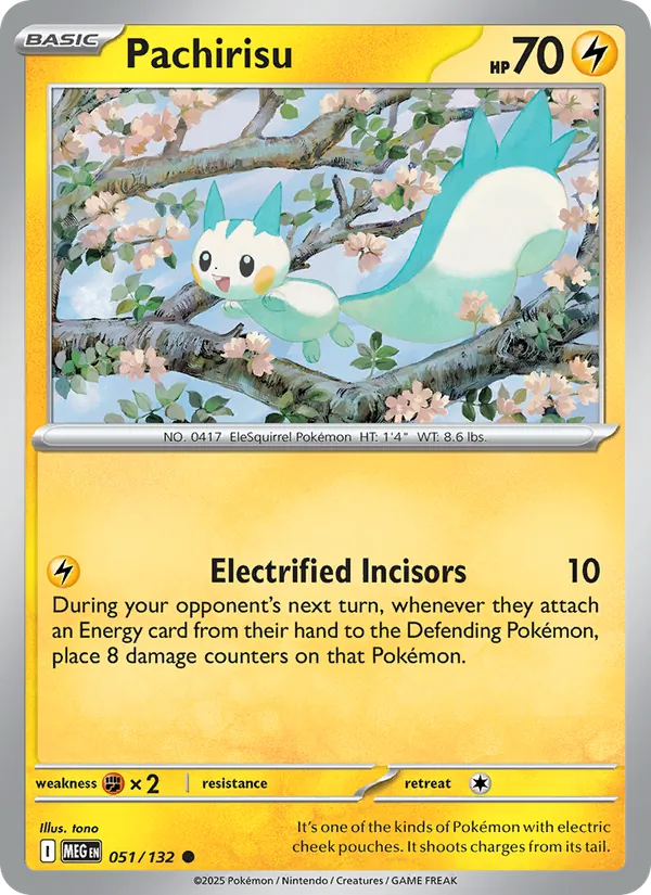 Pachirisu - Mega Evolution Pokemon Card