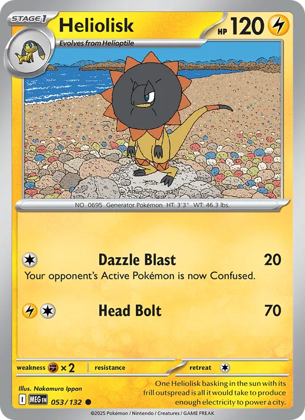 Heliolisk - Mega Evolution Pokemon Card