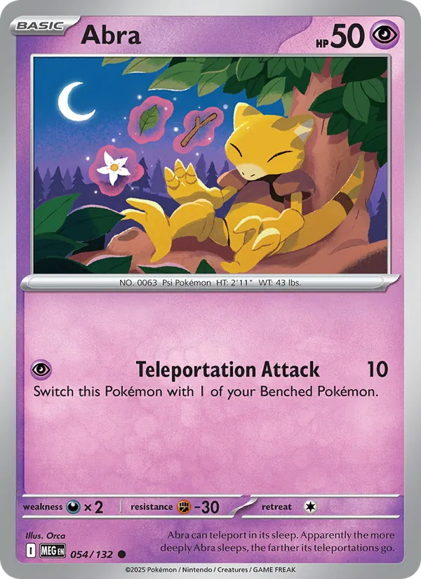 Abra - Mega Evolution Pokemon Card