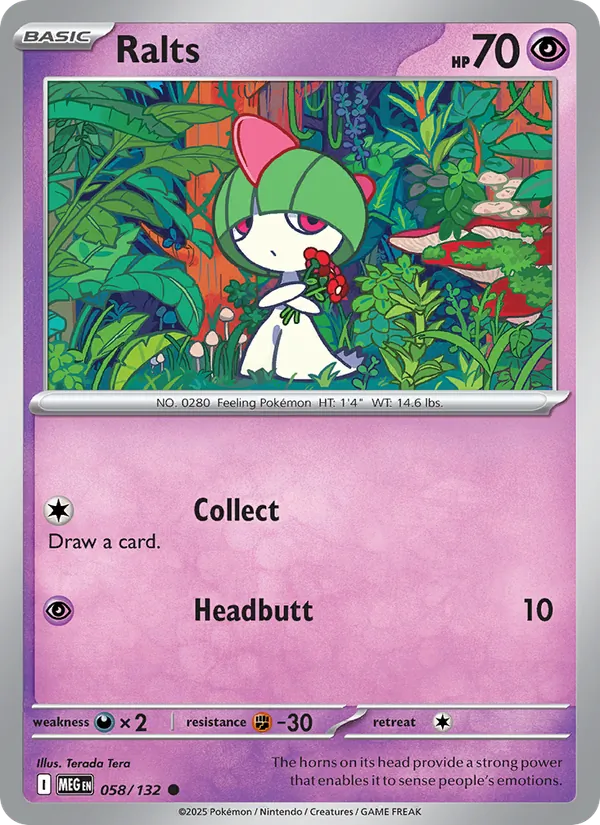 Ralts - Mega Evolution Pokemon Card