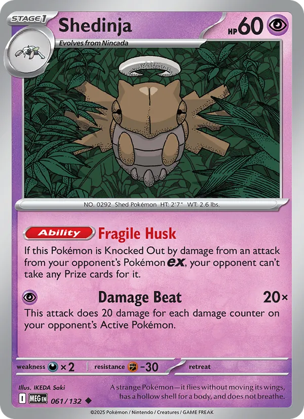 Shedinja - Mega Evolution Pokemon Card