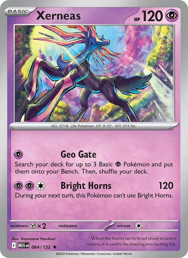 Xerneas - Mega Evolution Pokemon Card