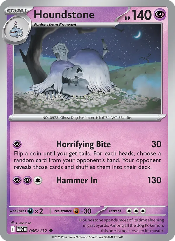 Houndstone - Mega Evolution Pokemon Card