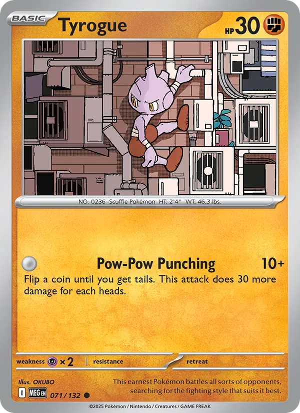 Tyrogue - Mega Evolution Pokemon Card