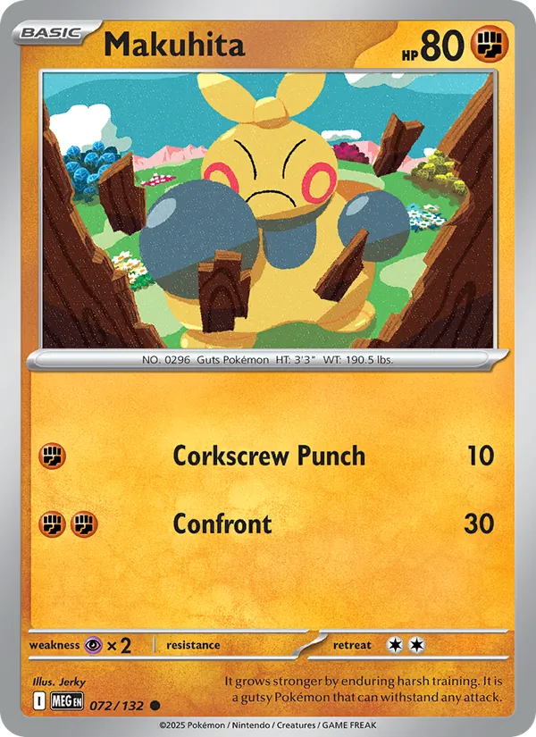 Makuhita - Mega Evolution Pokemon Card