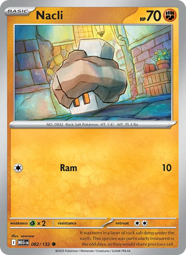 Nacli - Mega Evolution Pokemon Card