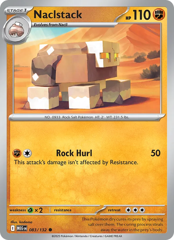 Naclstack - Mega Evolution Pokemon Card