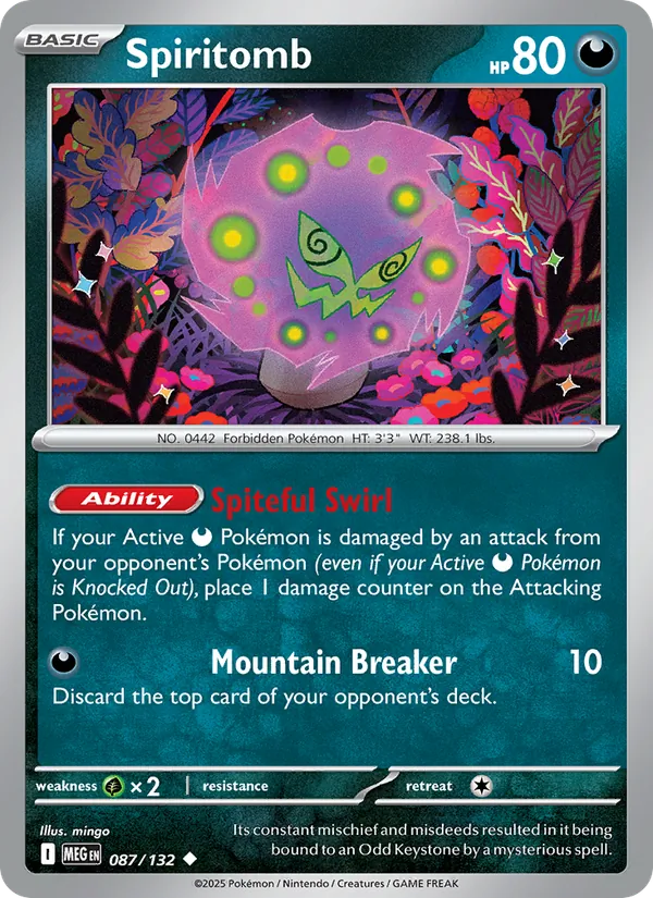 Spiritomb - Mega Evolution Pokemon Card