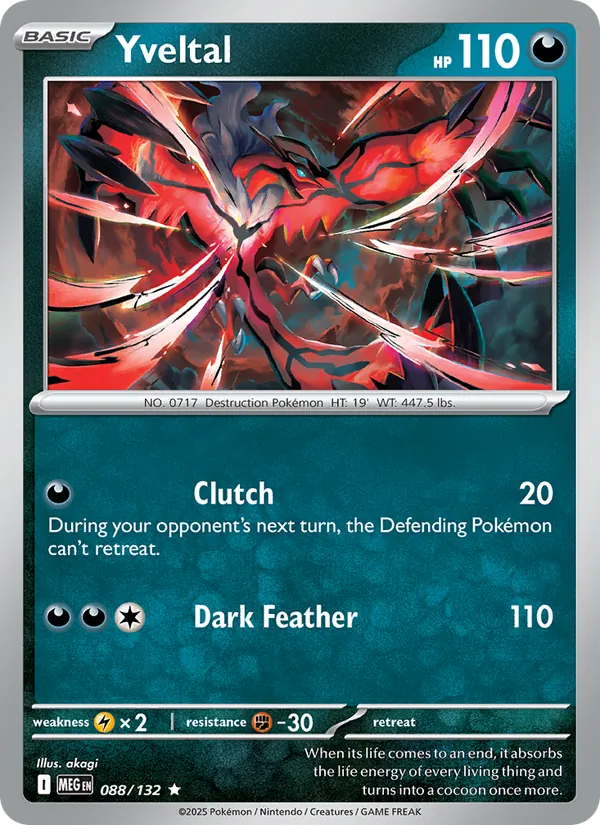 Yveltal - Mega Evolution Pokemon Card