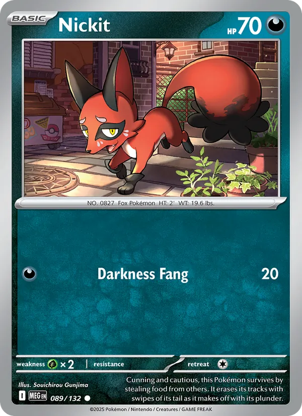 Nickit - Mega Evolution Pokemon Card