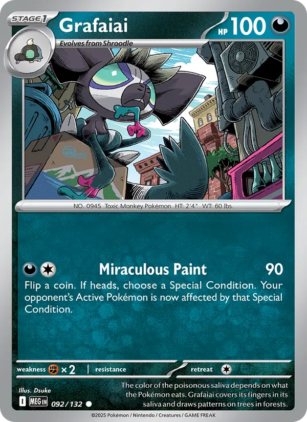 Grafaiai - Mega Evolution Pokemon Card