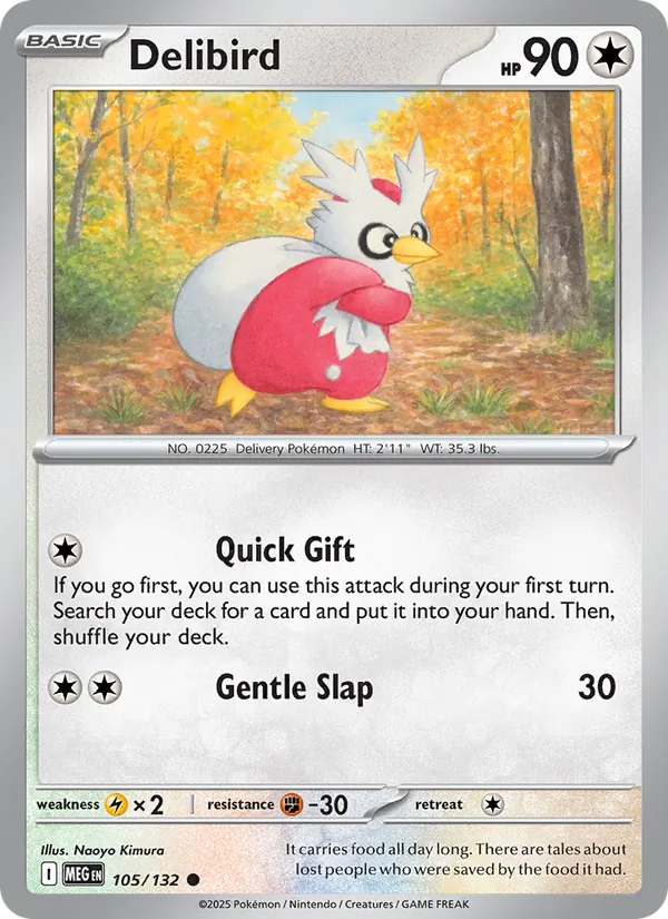 Delibird - Mega Evolution Pokemon Card
