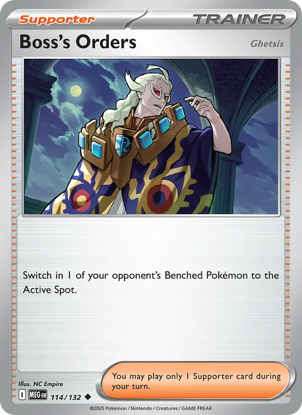Boss's Orders - Mega Evolution Pokemon Card