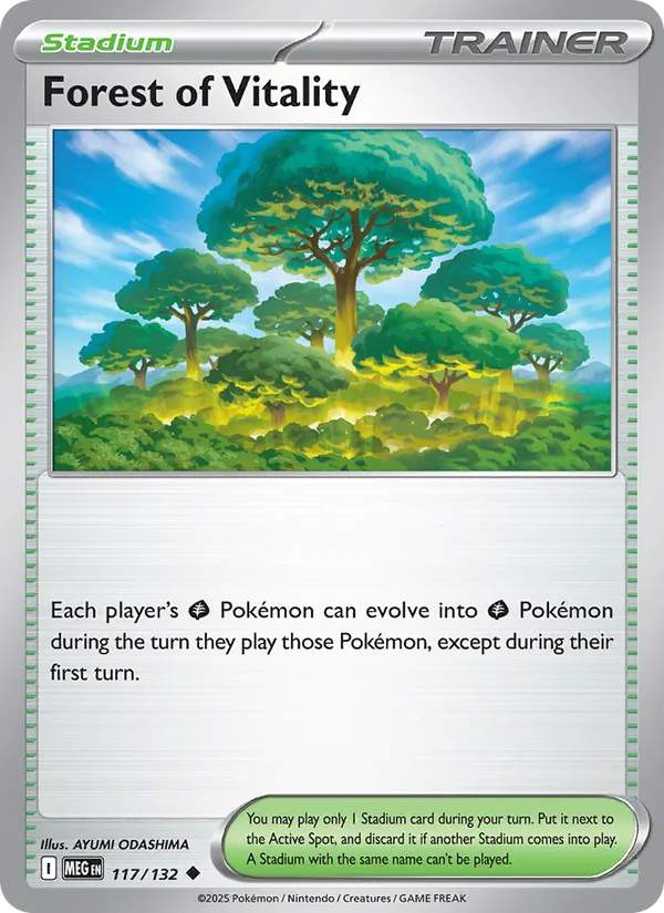 Forest of Vitality - Mega Evolution Pokemon Card