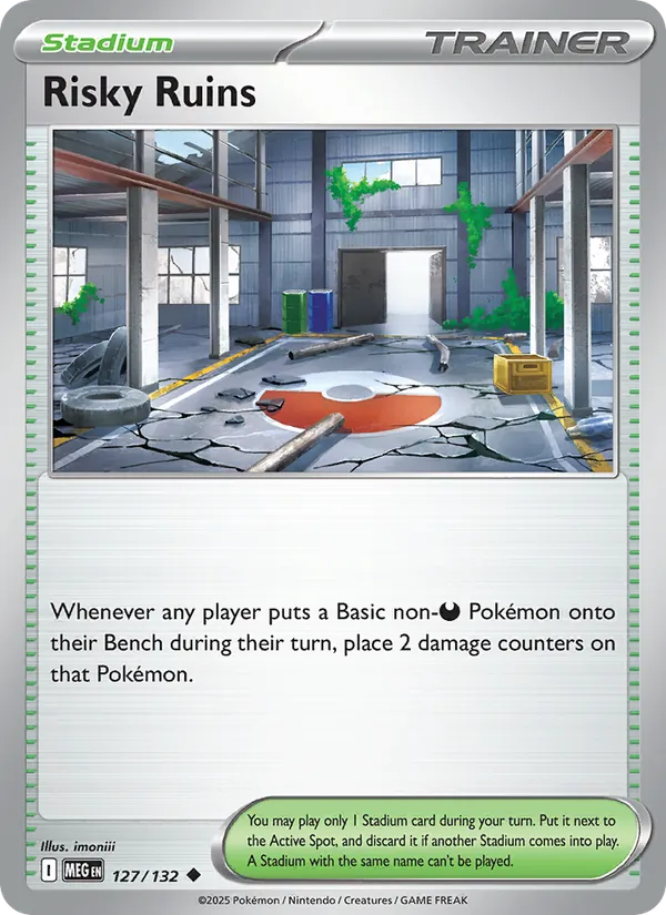 Risky Ruins - Mega Evolution Pokemon Card