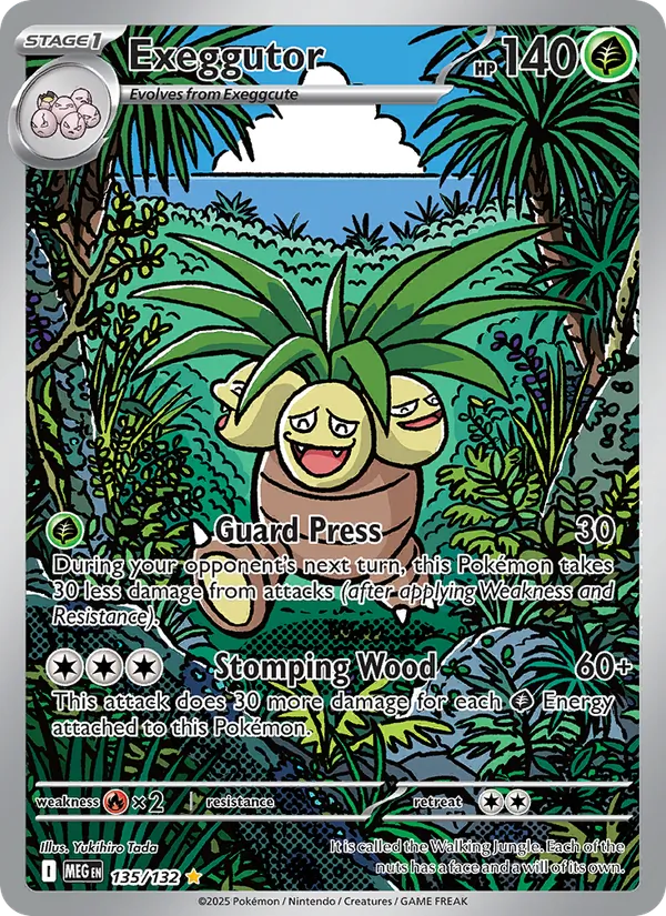 Exeggutor - Mega Evolution Pokemon Card