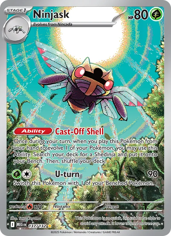 Ninjask - Mega Evolution Pokemon Card