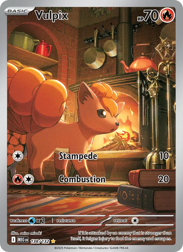 Vulpix - Mega Evolution Pokemon Card