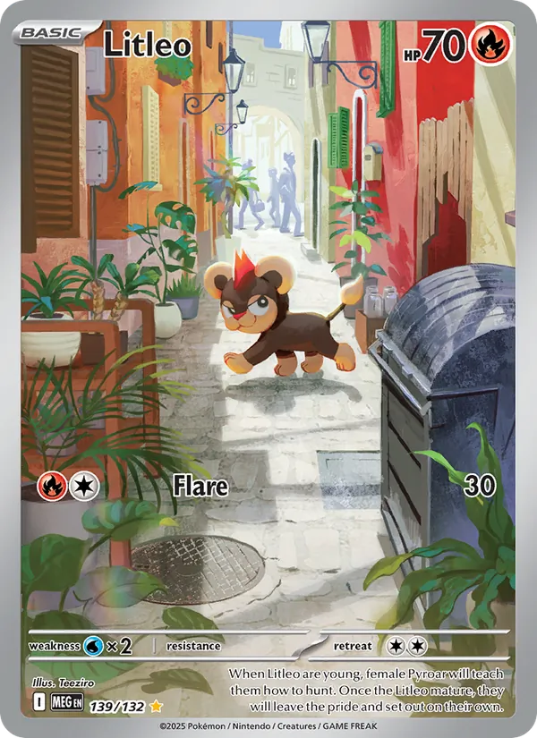 Litleo - Mega Evolution Pokemon Card