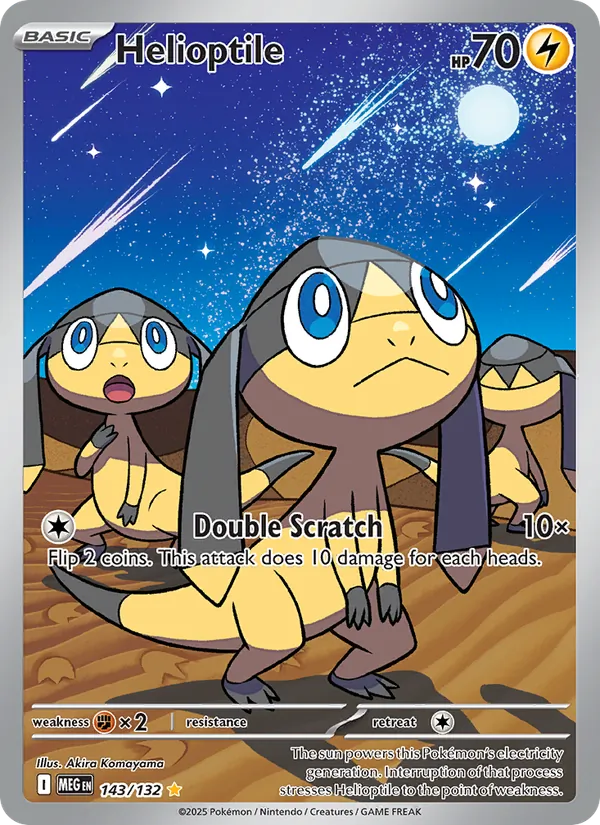 Helioptile - Mega Evolution Pokemon Card