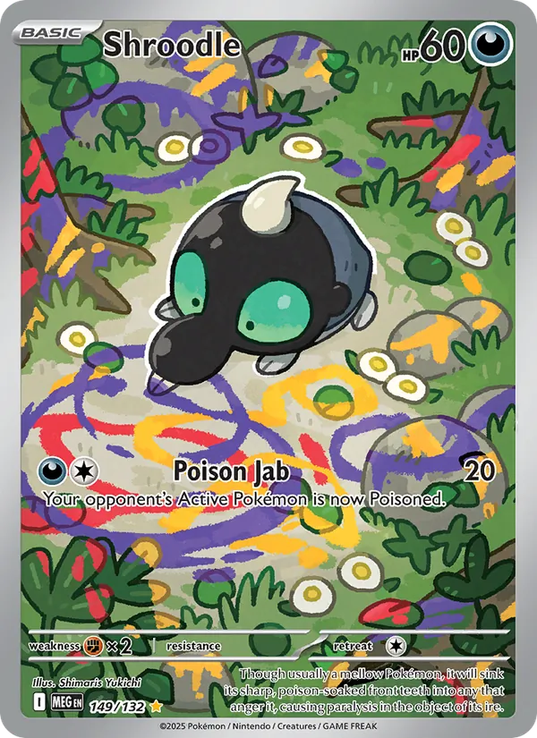 Shroodle - Mega Evolution Pokemon Card