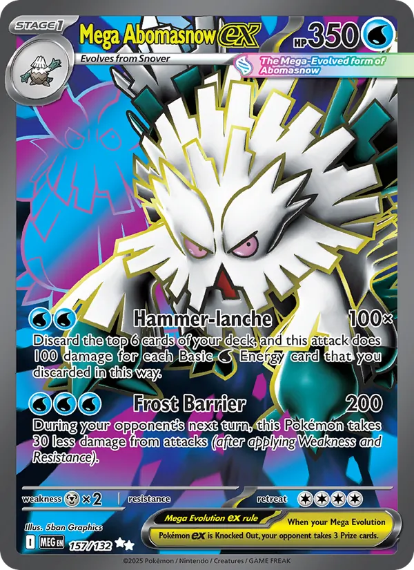Mega Abomasnow ex - Mega Evolution Pokemon Card