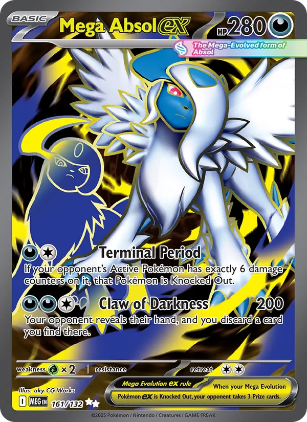 Mega Absol ex - Mega Evolution Pokemon Card