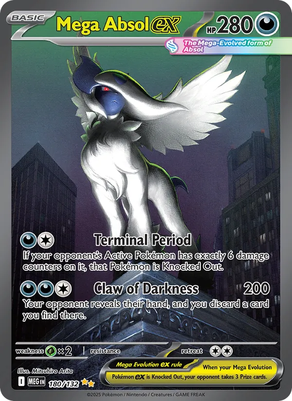 Mega Absol ex - Mega Evolution Pokemon Card