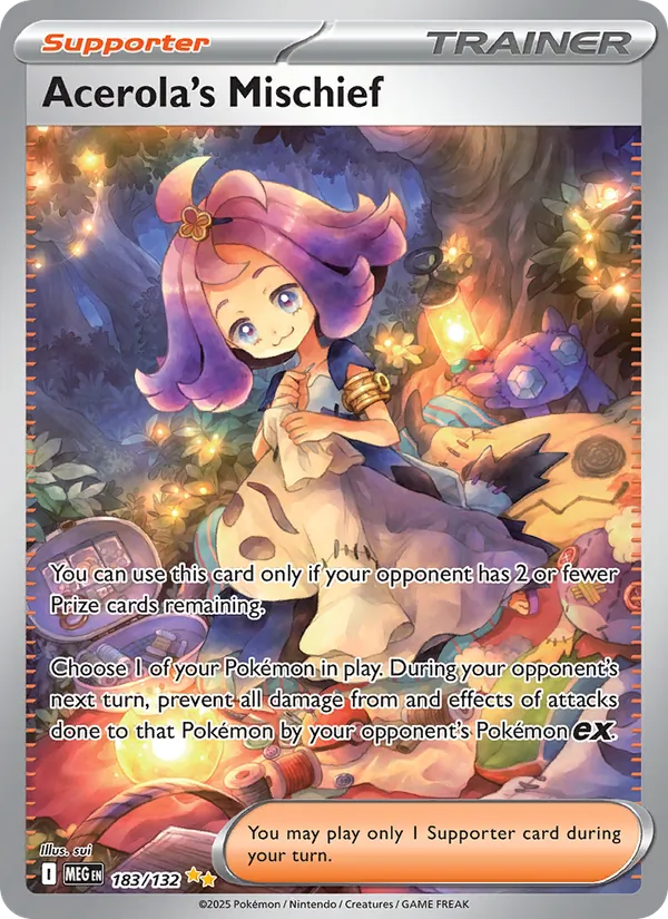 Acerola's Mischief - Mega Evolution Pokemon Card