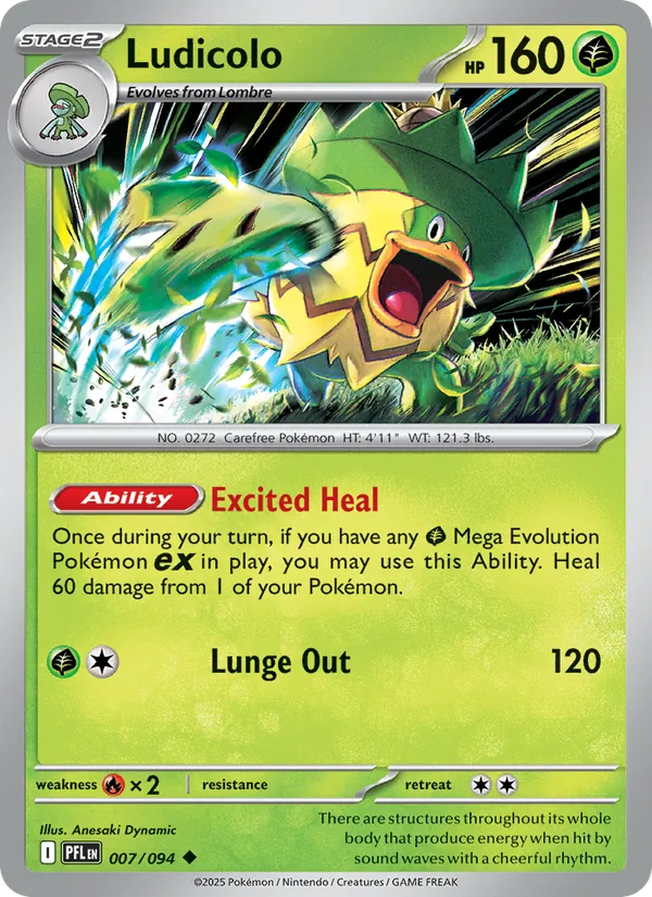 Ludicolo - Phantasmal Flames Pokemon Card
