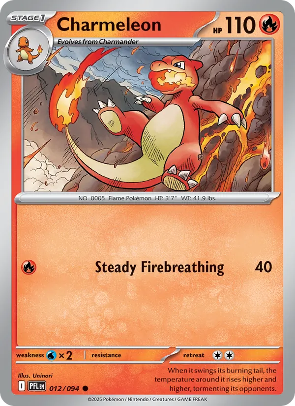 Charmeleon - Phantasmal Flames Pokemon Card