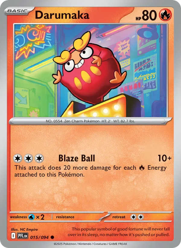Darumaka - Phantasmal Flames Pokemon Card
