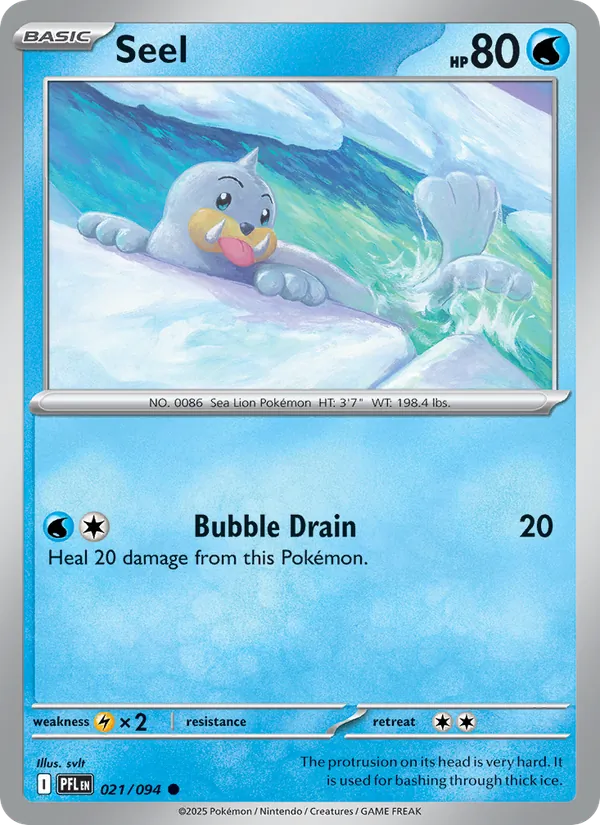 Seel - Phantasmal Flames Pokemon Card