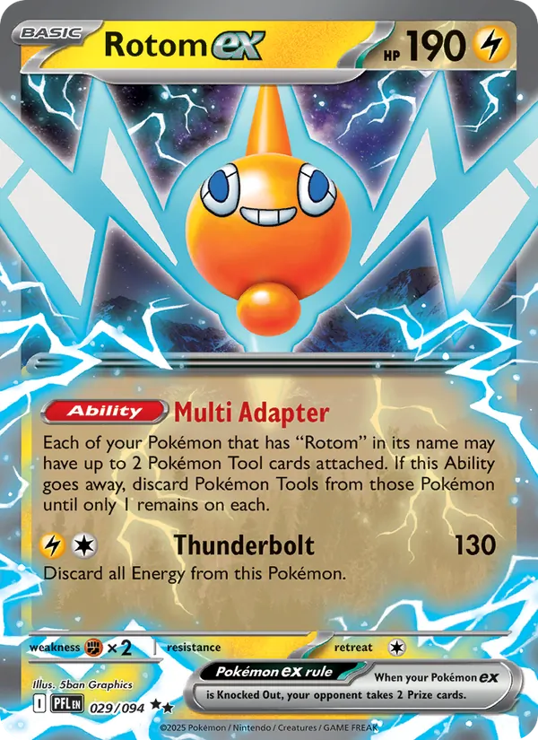 Rotom ex - Phantasmal Flames Pokemon Card