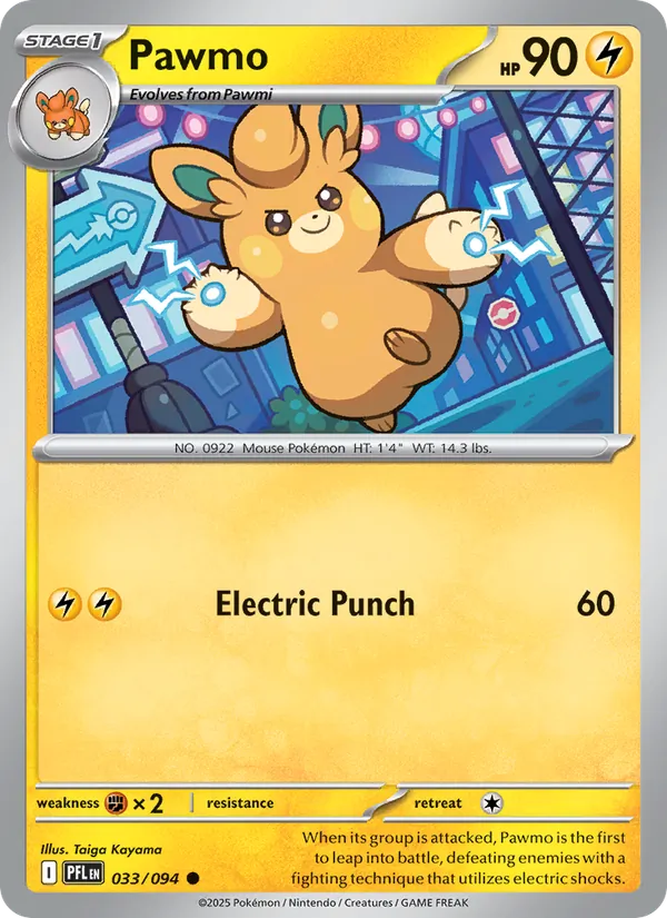 Pawmo - Phantasmal Flames Pokemon Card