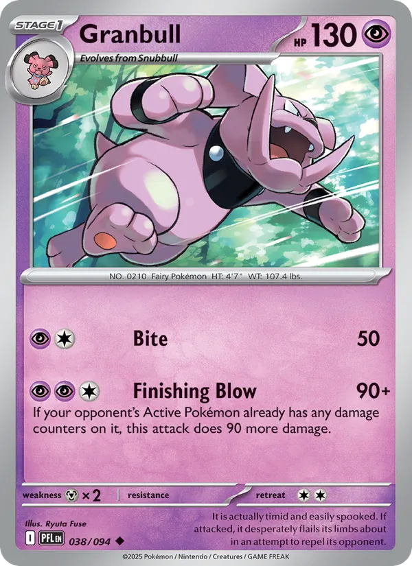 Granbull - Phantasmal Flames Pokemon Card