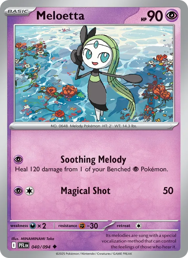 Meloetta - Phantasmal Flames Pokemon Card