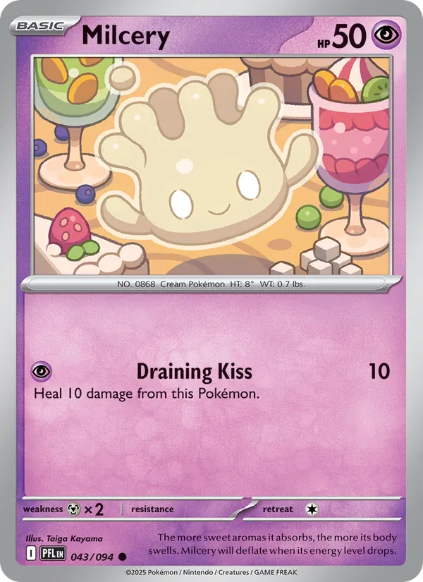 Milcery - Phantasmal Flames Pokemon Card