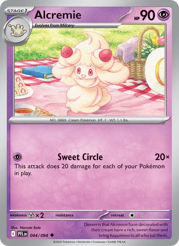 Alcremie - Phantasmal Flames Pokemon Card