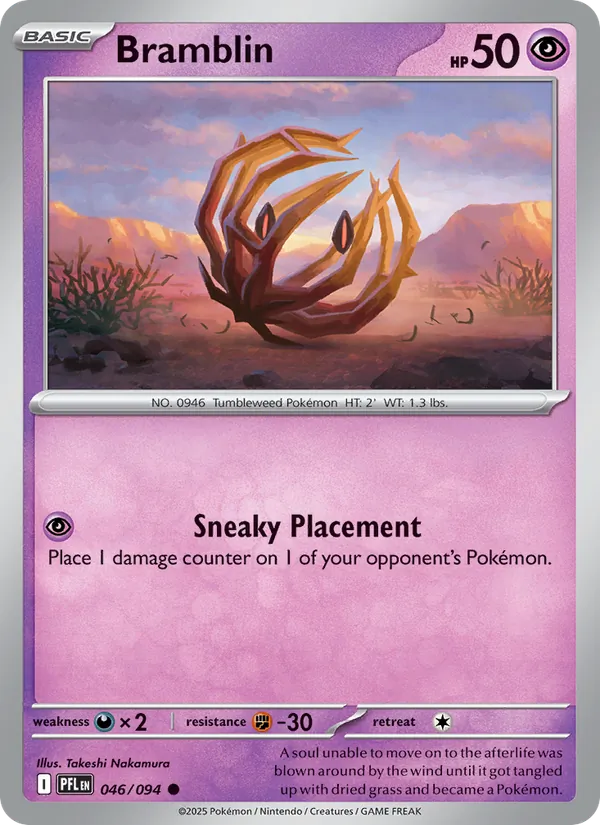 Bramblin - Phantasmal Flames Pokemon Card