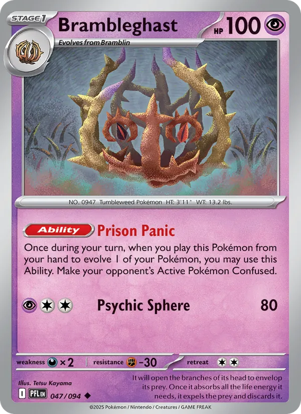 Brambleghast - Phantasmal Flames Pokemon Card